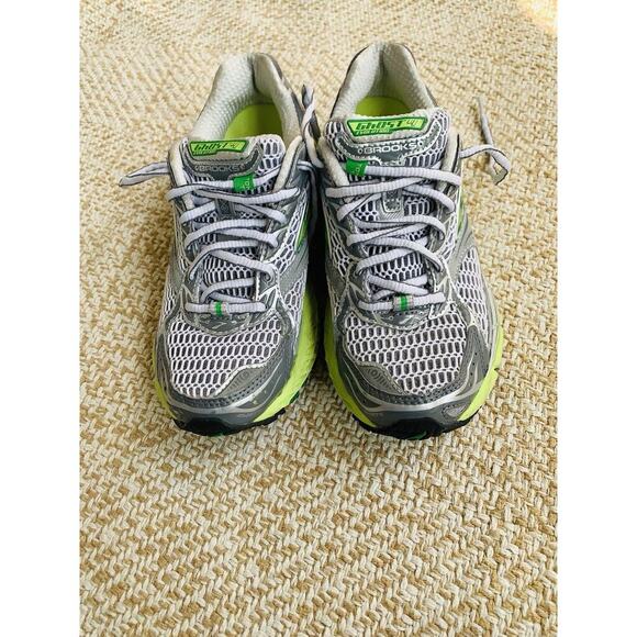 Brooks Womens Ghost 4 Evolution Athletic Shoes Silver Green Mesh Running 6.5 - Picture 10 of 10